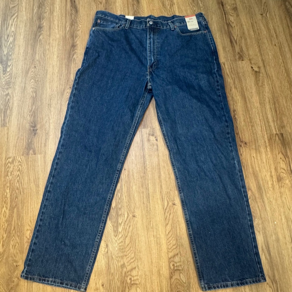 Levis 550 Relaxed Fit Mens Jeans 42x34 Medium Blue Cotton Denim 00550-4886 NWT